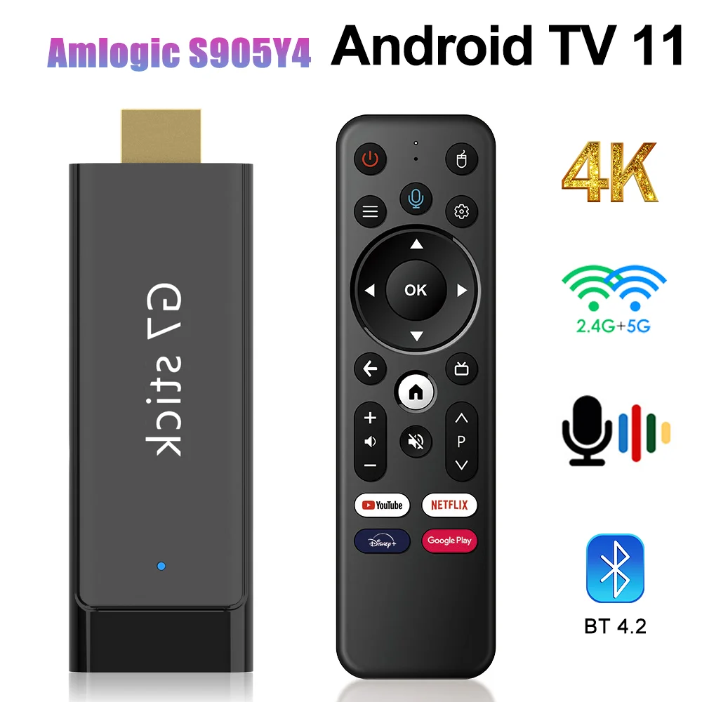 Ʈ ATV G7 ƽ TV ƽ, ȵ̵ TV 11.0, Amlogic S905Y4, 2GB DDR4 16GB BT AVI 2.4G/5G , 4K 1080P HD ̵ ÷̾ TV 